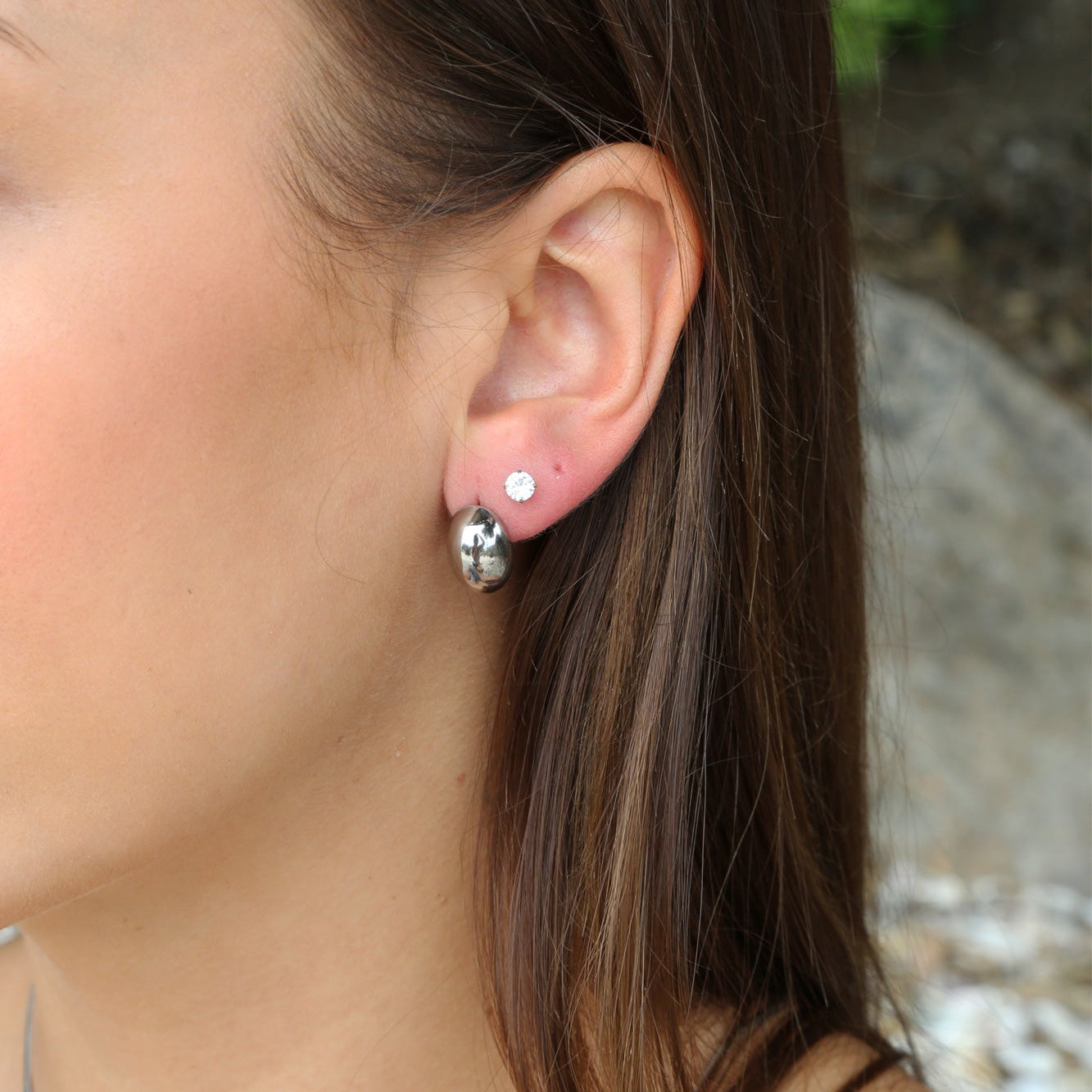 Luca Earrings - Silver
